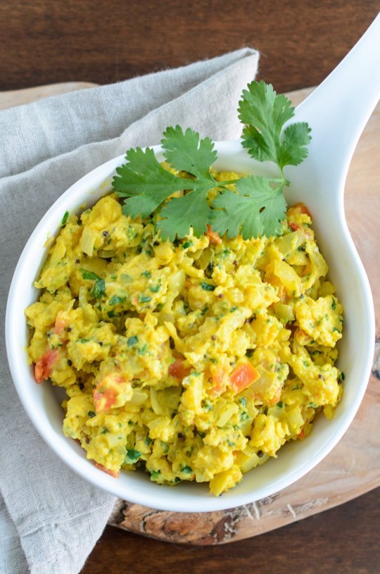 Indian-style Scrambled Eggs | Yellow Bell Farm, LLC • Fresh From the